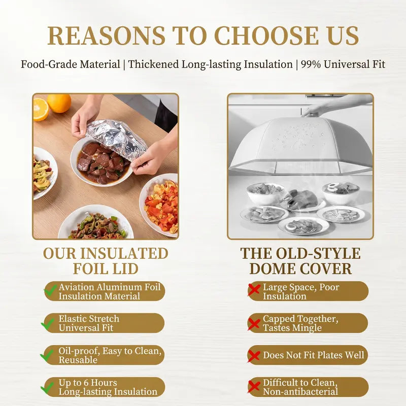 🧑‍🍳Keep Food Hot & Bug-Free — The Reusable Cover