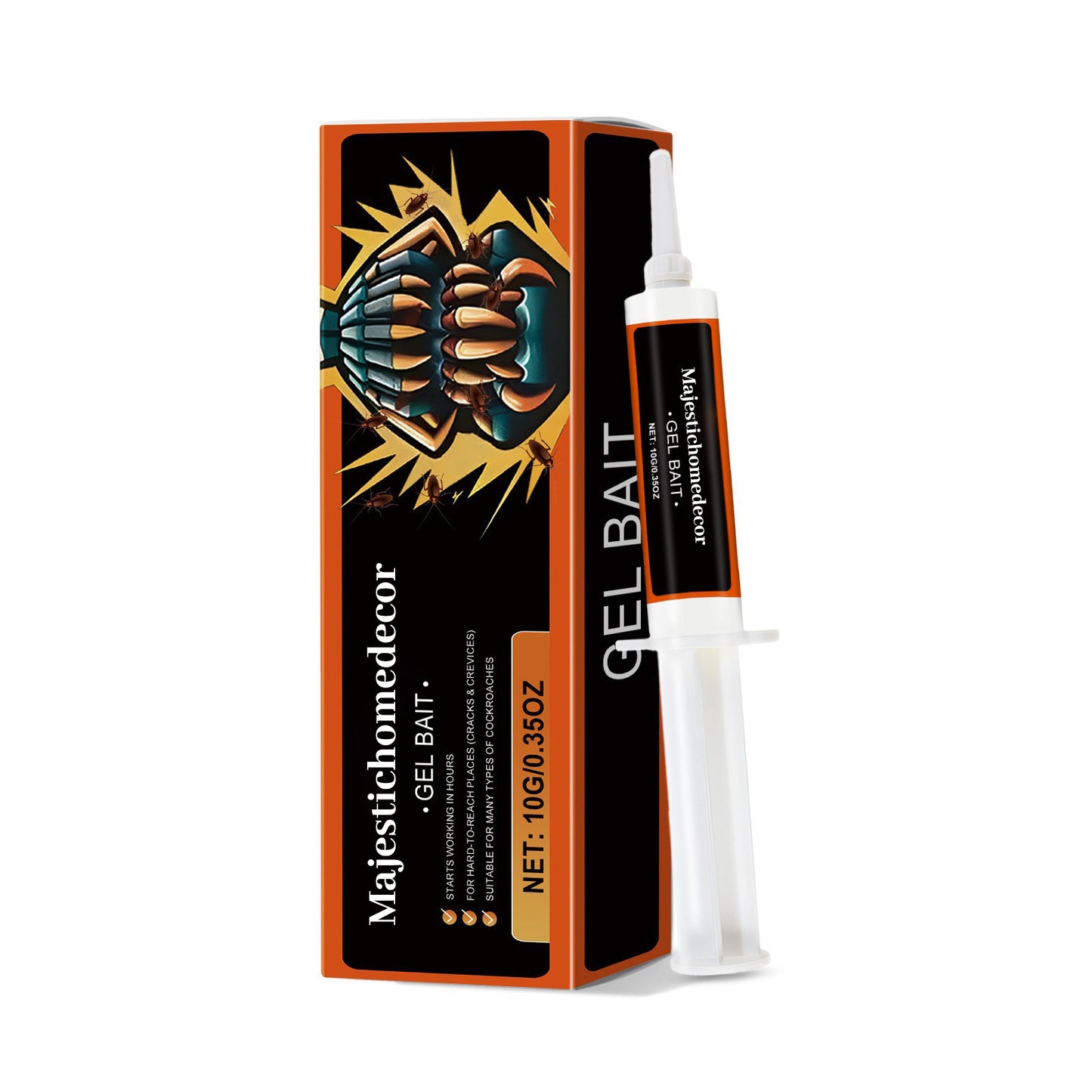 Fast-Acting Cockroach Gel Bait for Kitchens & Bathrooms