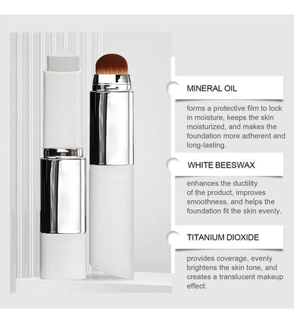 ✨3-in-1 Color-Adjusting Foundation Stick with Built-In Blending Brush