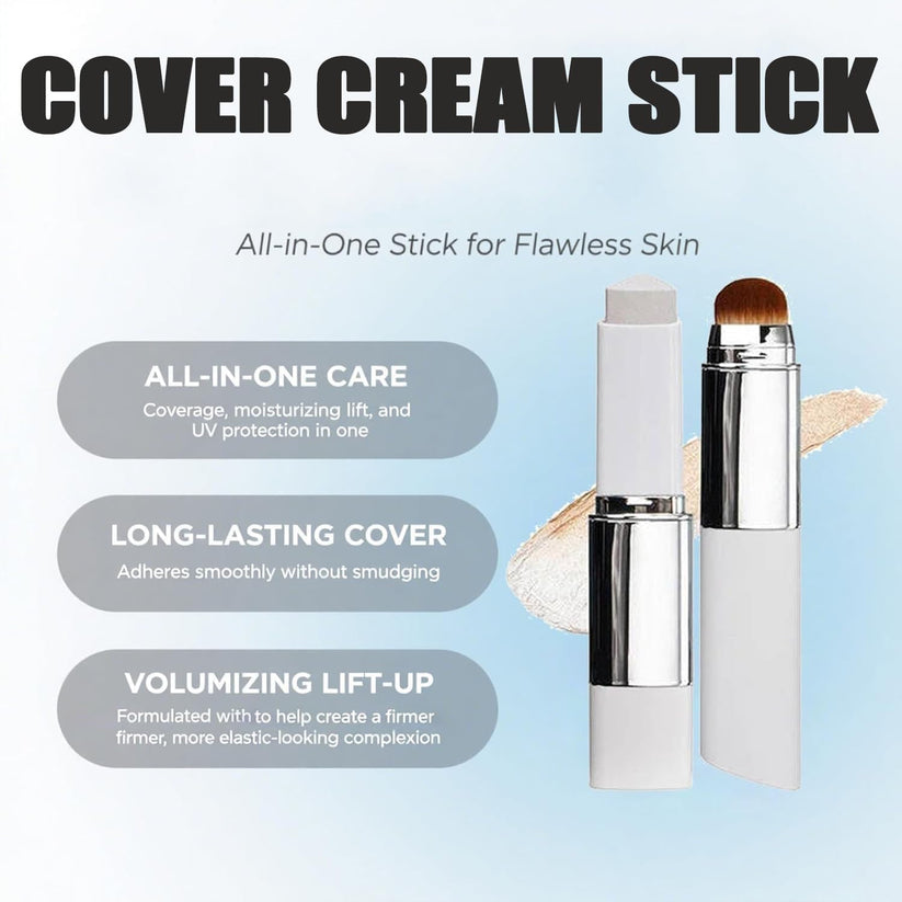 ✨3-in-1 Color-Adjusting Foundation Stick with Built-In Blending Brush