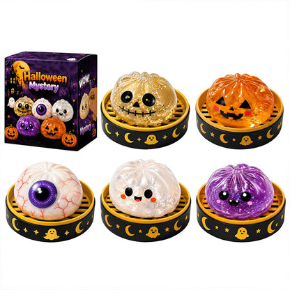 🎃 Halloween Squishy Blind Box — Slow-Rise Dumpling Squeeze Toy