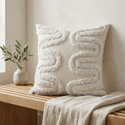 Double-Layer Wave Cushion Cover