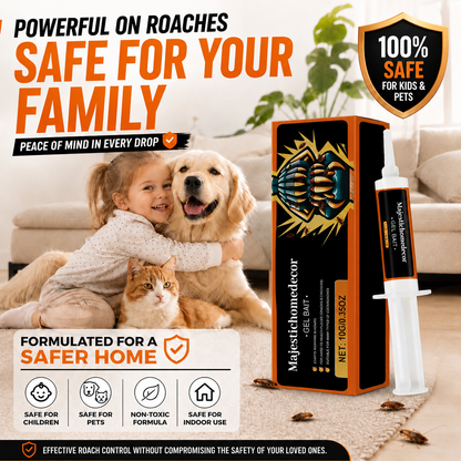 Fast-Acting Cockroach Gel Bait for Kitchens & Bathrooms