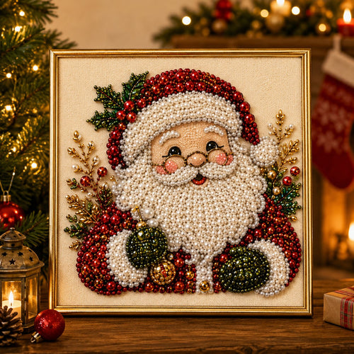 DIY Christmas Pearl Art Kit – Create, Frame & Display