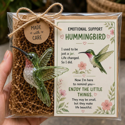 Emotional Support Glass Animal – Encouragement Card Included💌