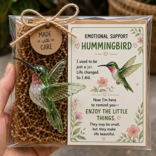 Emotional Support Glass Animal – Encouragement Card Included💌