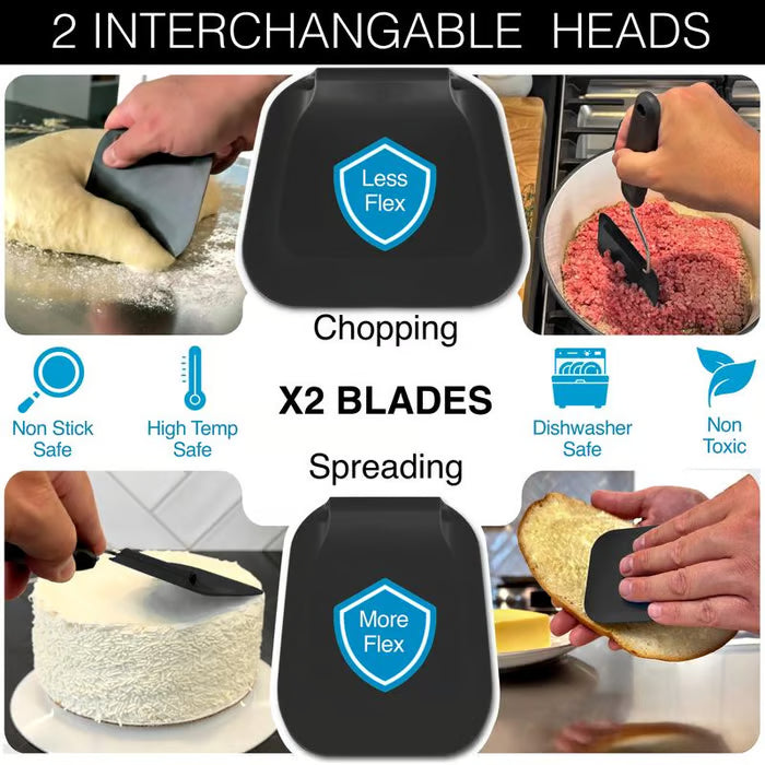😍KITCHEN FAVORITE | 7-Position Adjustable Spatula – Multi-Angle Turner for Frying Pans, Griddles & Air Fryers