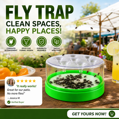 Reusable Fly Trap — Chemical-Free, No Electricity Needed
