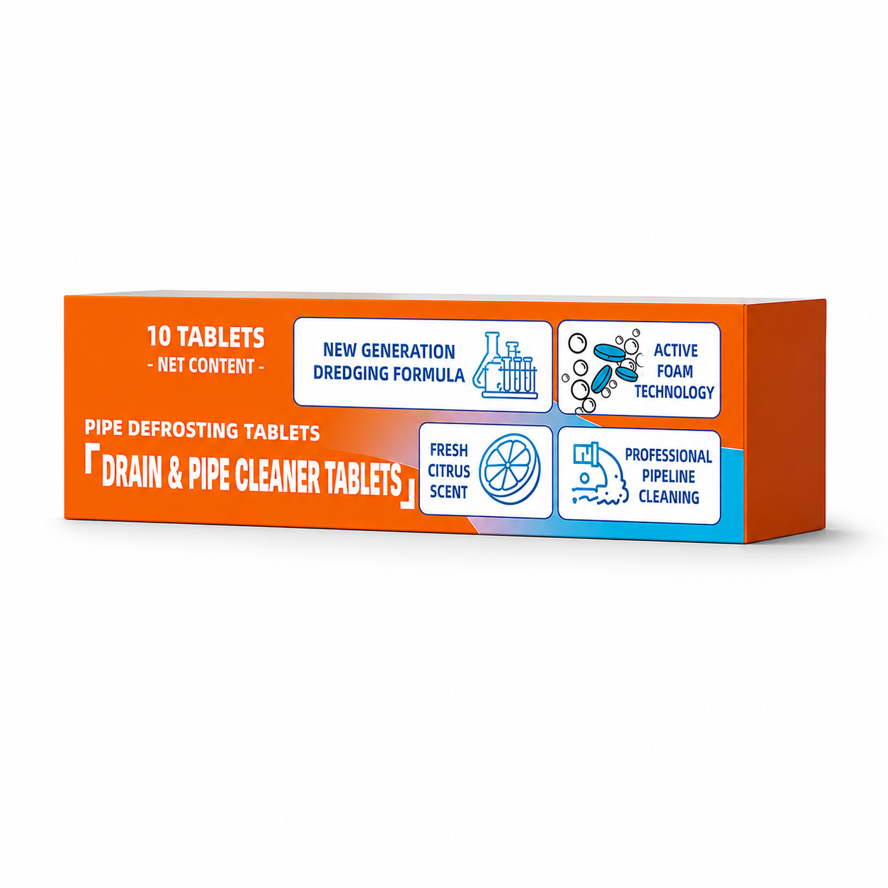 💥Foaming Drain Cleaner Tablets — Active Oxygen, Non-Toxic | Unclogs & Freshens Every Drain in Your Home