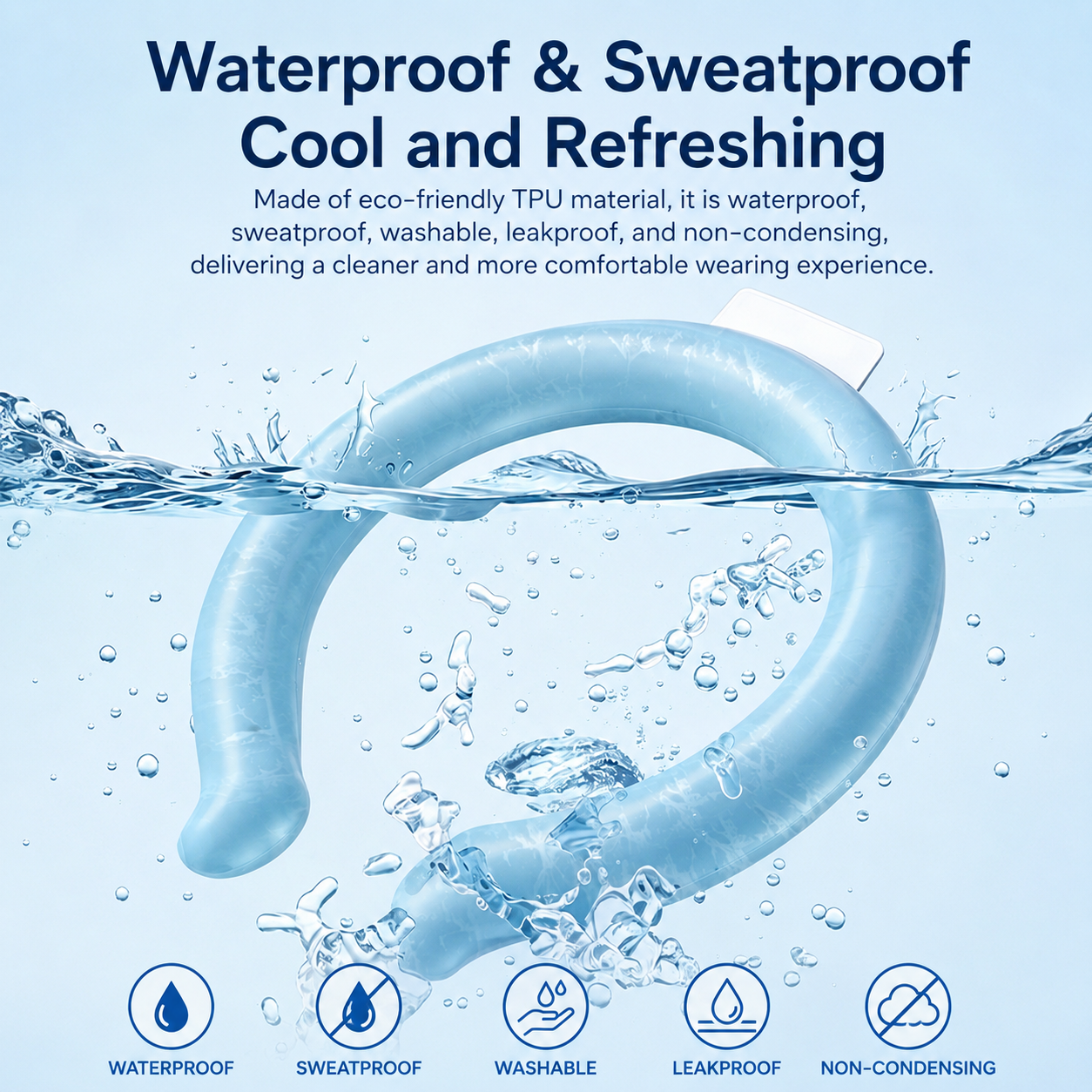 ❄️ Instant Cooling Ice Ring — Freeze in 10 Min, Stay Cool for Hours