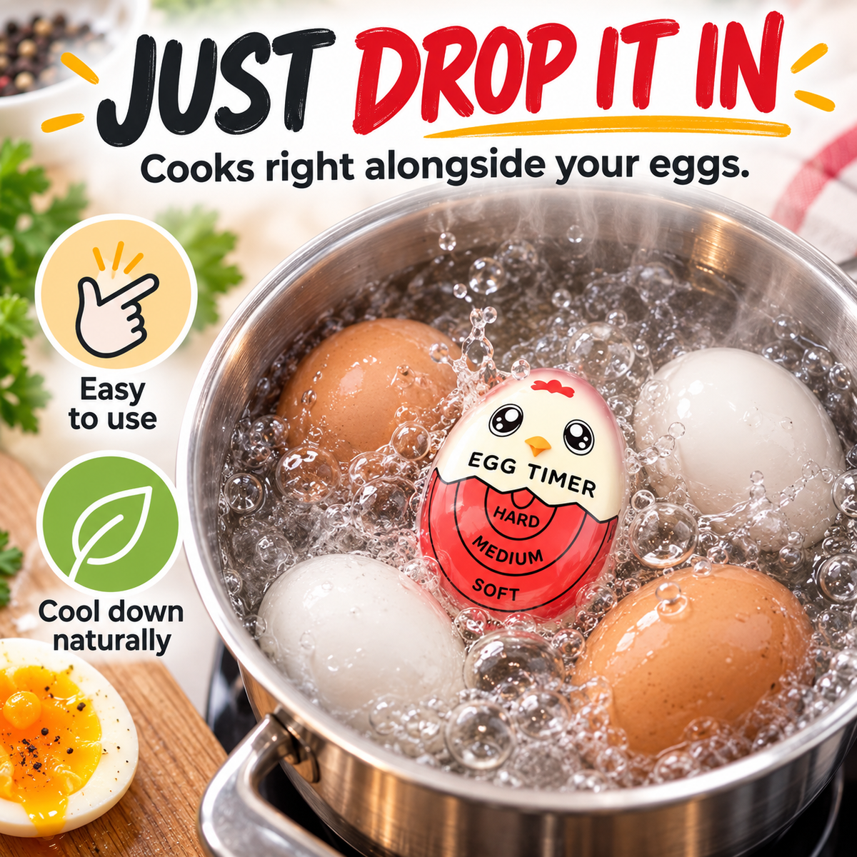 🎁Last Day Promotion 49% OFF🔥Color Changing Egg Timers🥚