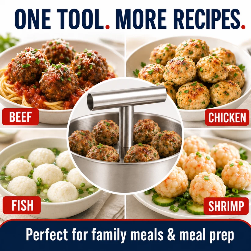 🎉Buy More Get More Free🔥Stainless Steel Meatball Press.