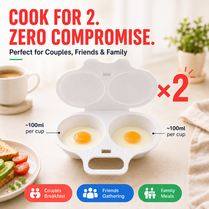 🥚Microwave Egg Poacher with Lid & Handle