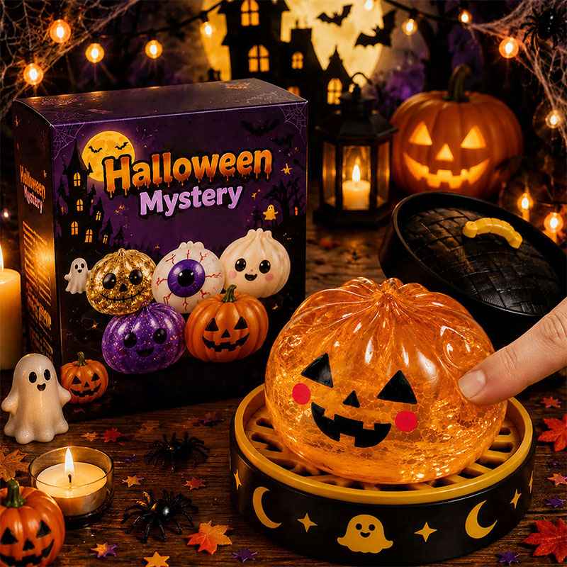 🎃 Halloween Squishy Blind Box — Slow-Rise Dumpling Squeeze Toy