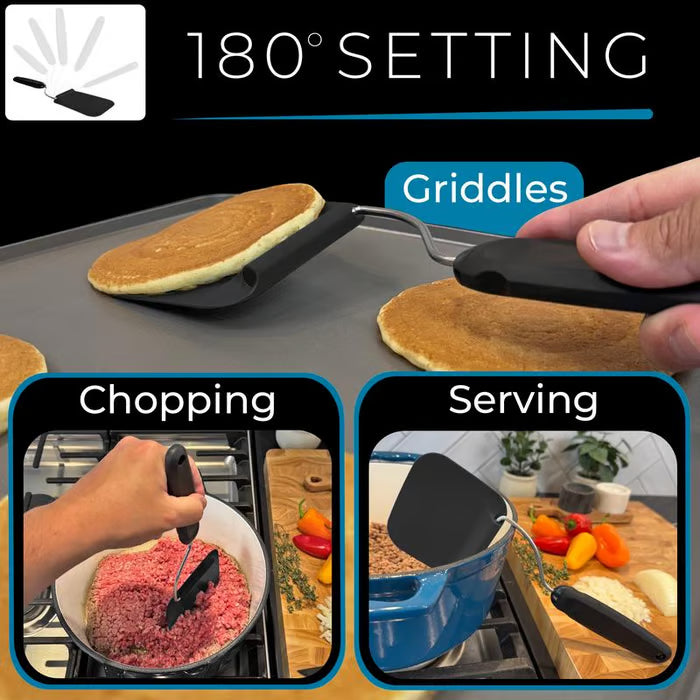 😍KITCHEN FAVORITE | 7-Position Adjustable Spatula – Multi-Angle Turner for Frying Pans, Griddles & Air Fryers
