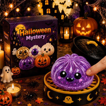 🎃 Halloween Squishy Blind Box — Slow-Rise Dumpling Squeeze Toy