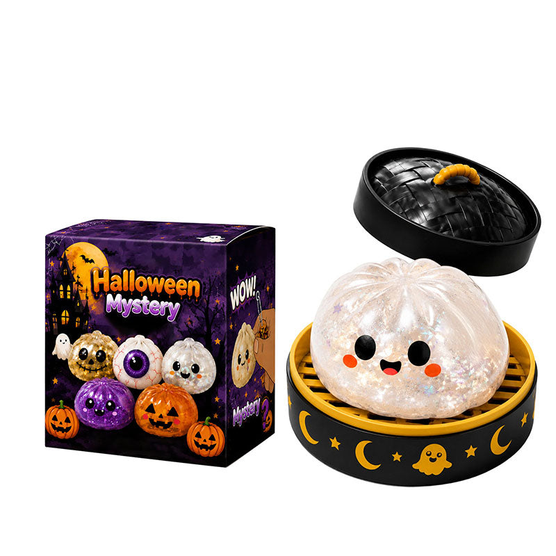 🎃 Halloween Squishy Blind Box — Slow-Rise Dumpling Squeeze Toy
