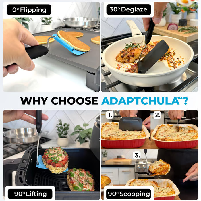 😍KITCHEN FAVORITE | 7-Position Adjustable Spatula – Multi-Angle Turner for Frying Pans, Griddles & Air Fryers