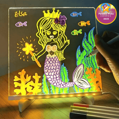 Neon LED Drawing Board for Kids