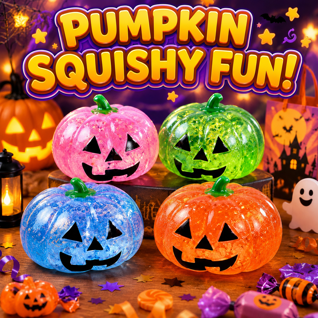 🎃 Halloween Squishy Blind Box — Slow-Rise Dumpling Squeeze Toy