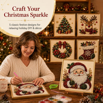 DIY Christmas Pearl Art Kit – Create, Frame & Display