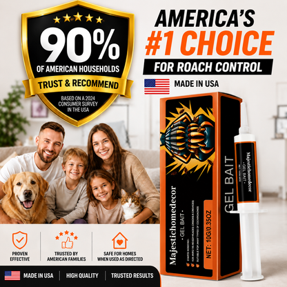 Fast-Acting Cockroach Gel Bait for Kitchens & Bathrooms