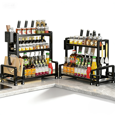 Multifunctional seasoning rack