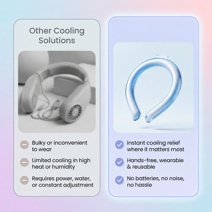 ❄️ Instant Cooling Ice Ring — Freeze in 10 Min, Stay Cool for Hours