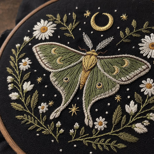Midnight Garden Keepsake Embroidery Kit