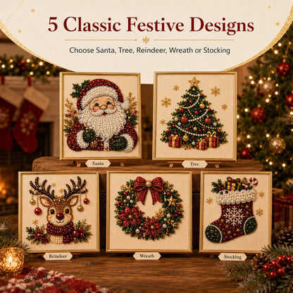 DIY Christmas Pearl Art Kit – Create, Frame & Display