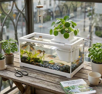 Small ornamental fish tank