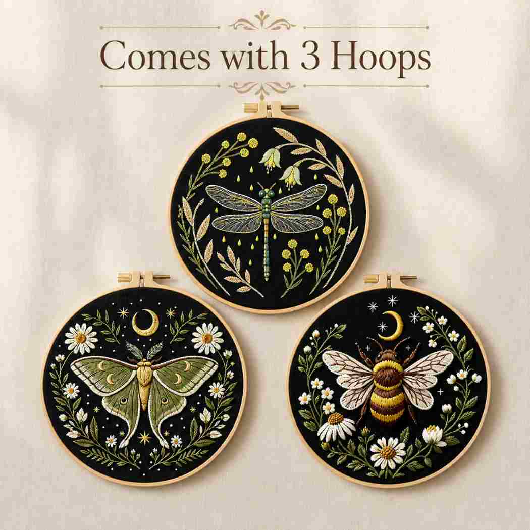 Midnight Garden Keepsake Embroidery Kit