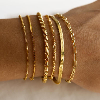 Heosuneion 6-Chain Stacking Bracelet Set