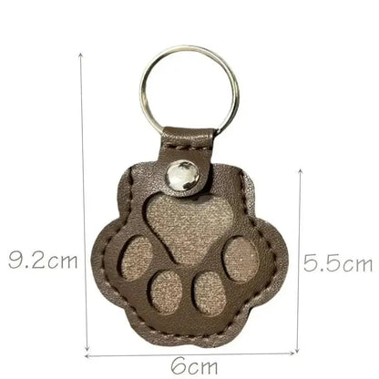 Memorial Leather Pet Hair Storage Keychain
