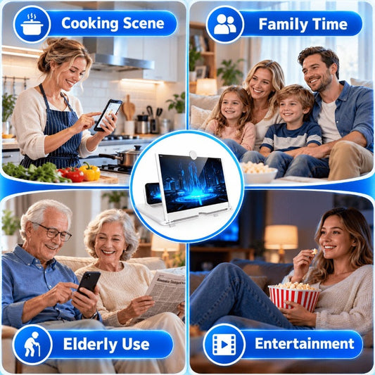 3D Curved Screen Magnifier for Smartphones