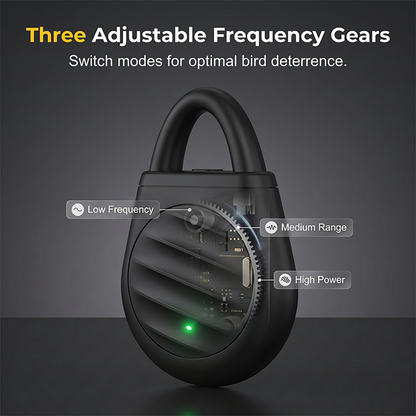 🐦Portable Ultrasonic Bird & Pest Repellent – Rechargeable Keychain Deterrent