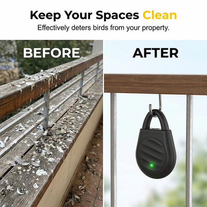 🐦Portable Ultrasonic Bird & Pest Repellent – Rechargeable Keychain Deterrent