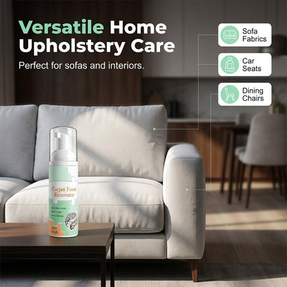 ✨ Instant Waterless Foam Stain Remover for Carpet & Fabric 🧼