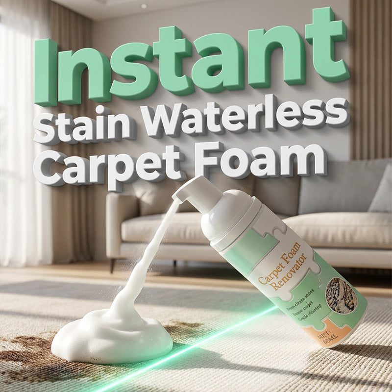 ✨ Instant Waterless Foam Stain Remover for Carpet & Fabric 🧼