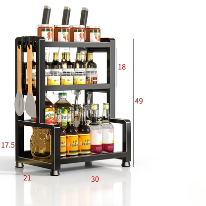 Multifunctional seasoning rack