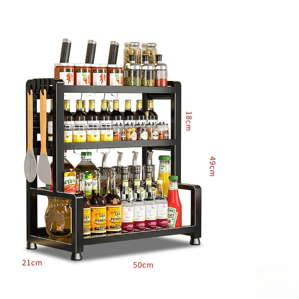 Multifunctional seasoning rack