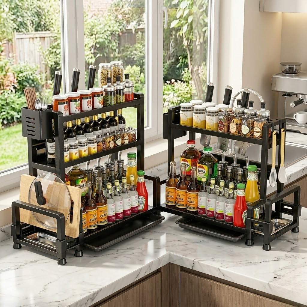 Multifunctional seasoning rack